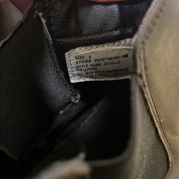 Perry Ellis Portfolio Black Leather Ultra Foam Chukka Boot, Men’s 8 - Picture 7 of 8